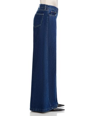 Savina High Rise Wide Leg Jeans in Marseille