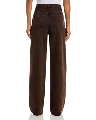 The Collegiate High Rise Wide Leg Jeans in Night Moth