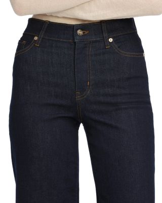 Le Slim High Rise Palazzo Crop Jeans in Rinse