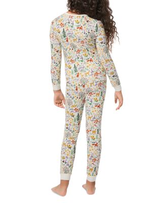 Girls' Knit Printed Long Sleeve Pajama Set - Little Kid, Big Kid