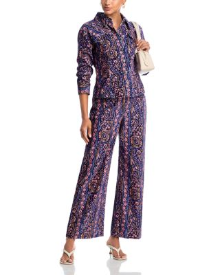 Paisley Velveteen Scrunched Jacket