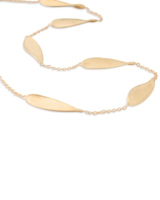 Station Long Necklace in 18K Yellow Gold, 36" 