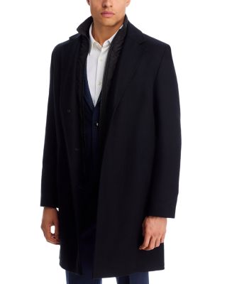 Milogan Extra Slim Fit Topcoat with Zip-Out Bib