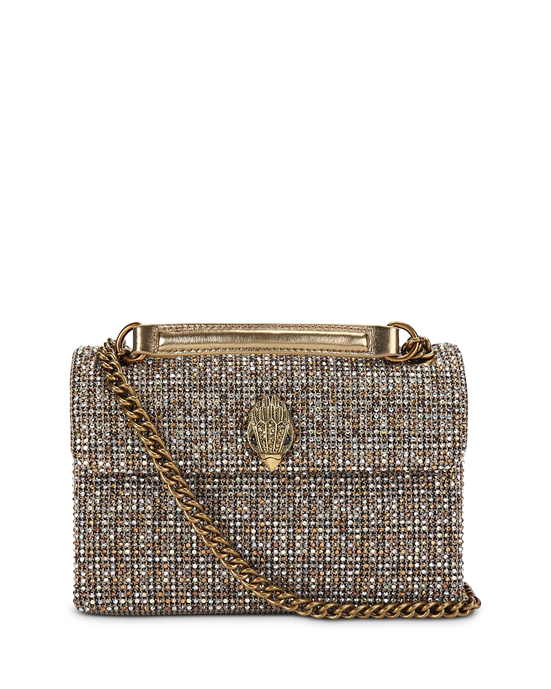 Kurt Geiger London Medium Kensington Crystal Embellished Crossbody Bag In Brown