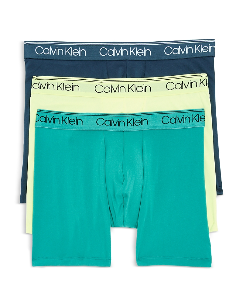 Calvin Klein 3-pack Low Rise Microfiber Stretch Boxer Briefs In Multi