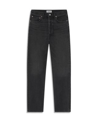 90's Pinch Waist High Rise Straight Jeans in Radius