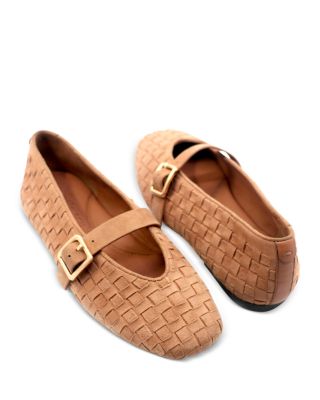 Women's Winifred Woven Suede Ballerina Flats