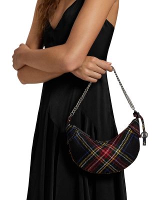 Polo ID Tartan Wool Mini Chain Shoulder Bag