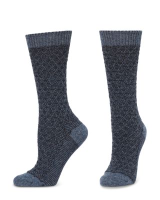 Textured Crew Socks, 2-Pack