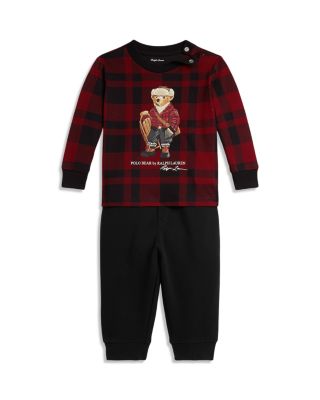Boys' Polo Bear Jersey Tee & Fleece Pant Set - Baby