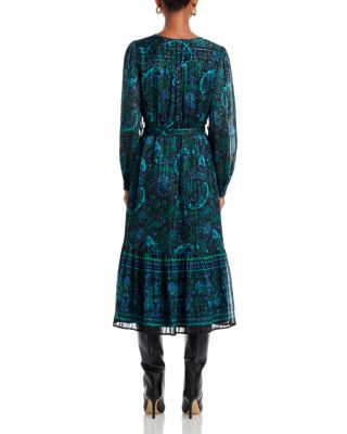 Paisley Print Midi Dress - Exclusive