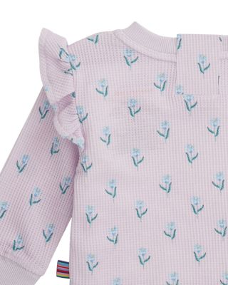 Girls' Floral Print Waffled Top & Legging Set - Baby, Little Kid