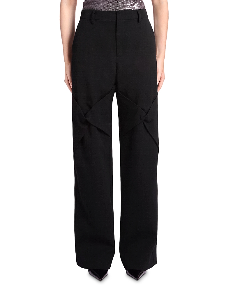 Kate Barton Draped Knee Pants In Black