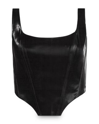 Willow Patent Corset Top