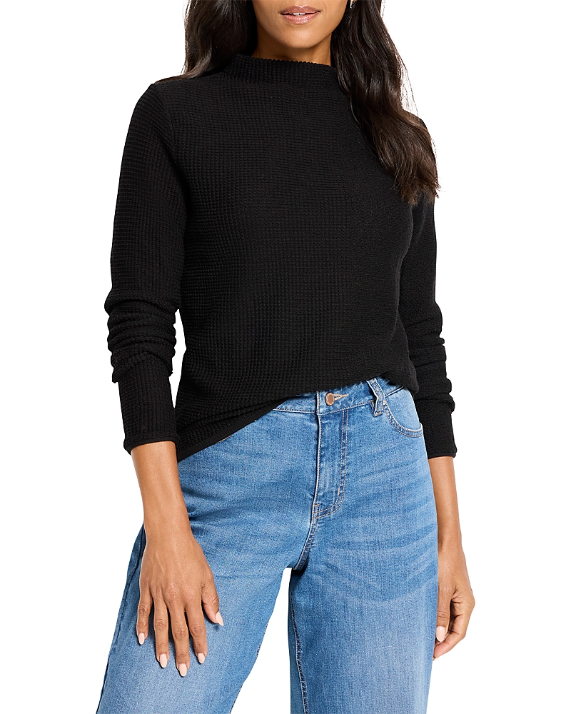 Nic + Zoe Nic+zoe Pixel Knit Sweater In Black