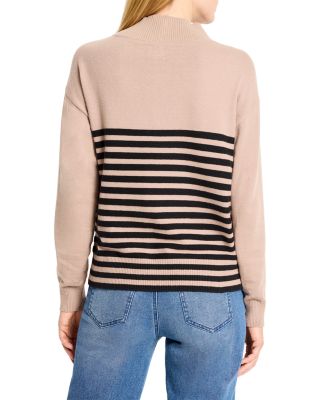 Zip Neck Saddle Sweater