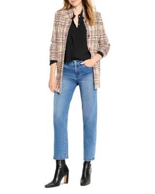 Stitchy Plaid Blazer