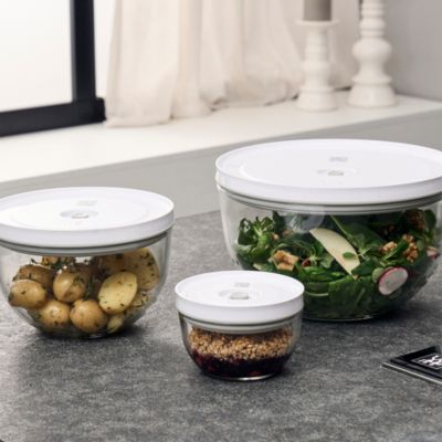 Fresh and Save 3 Piece Glass Vacuum Bowl Set