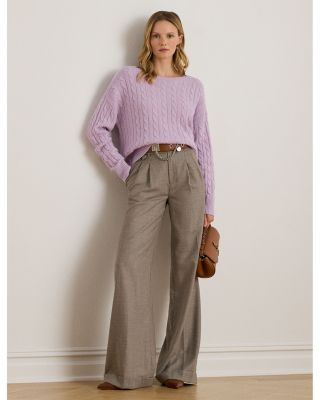 Cable-Knit Wool-Cashmere Sweater