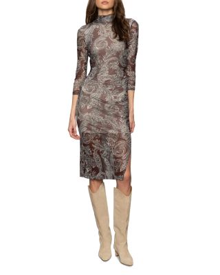 Night Out Mock Neck Dress