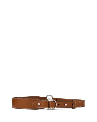Equestrian D-Ring Leather Belt
