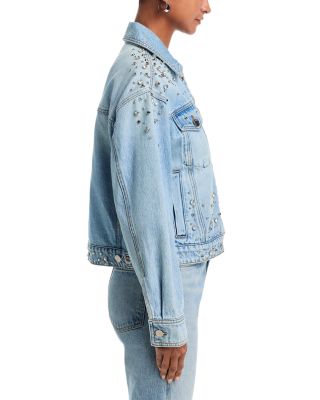 Diamonds In The Sky Denim Trucker Jacket