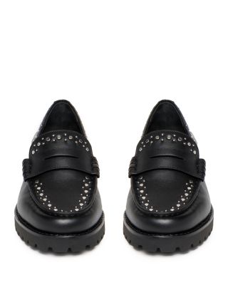 Women's Ellis Studded Leather Loafers