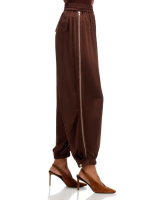 Articulated Vented Silk Pants