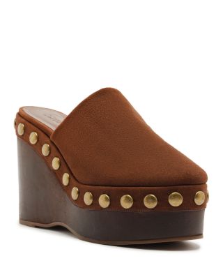 SCHUTZ Women's Sierra Studs Suede Platform Pumps | Bloomingdale's