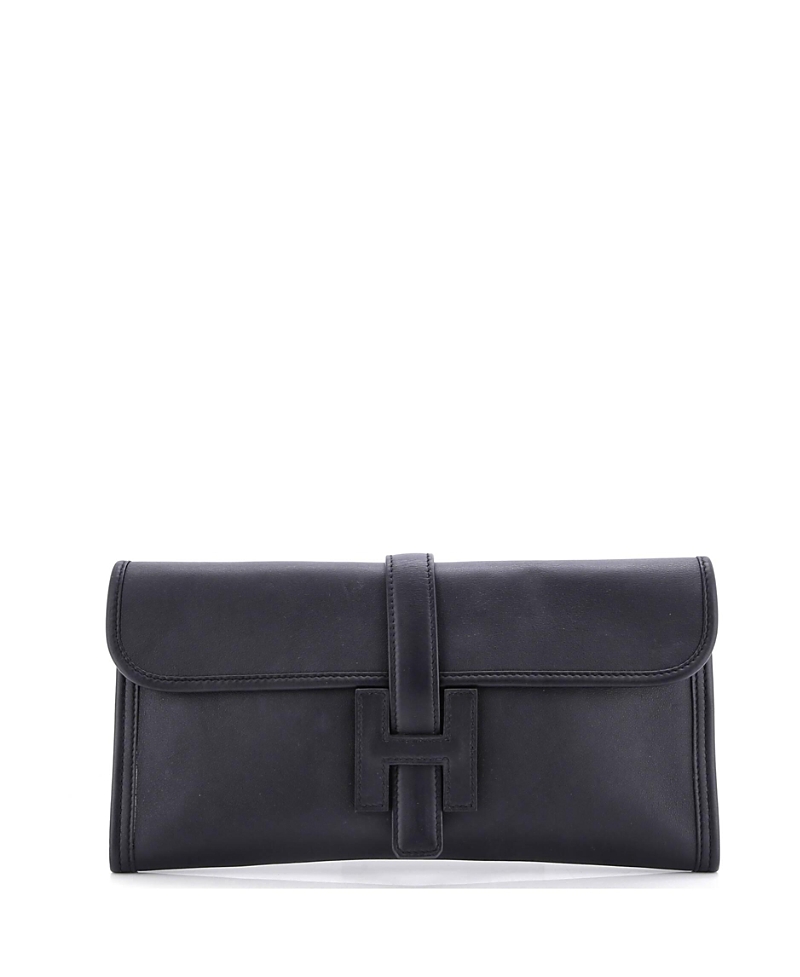 Pre-owned Pre-owned Hermes Hermes 29 Jige Elan Clutch Swift In Black