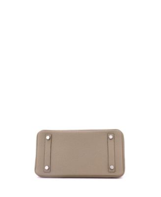  Birkin 25 Handbag Light Togo with Palladium Hardware