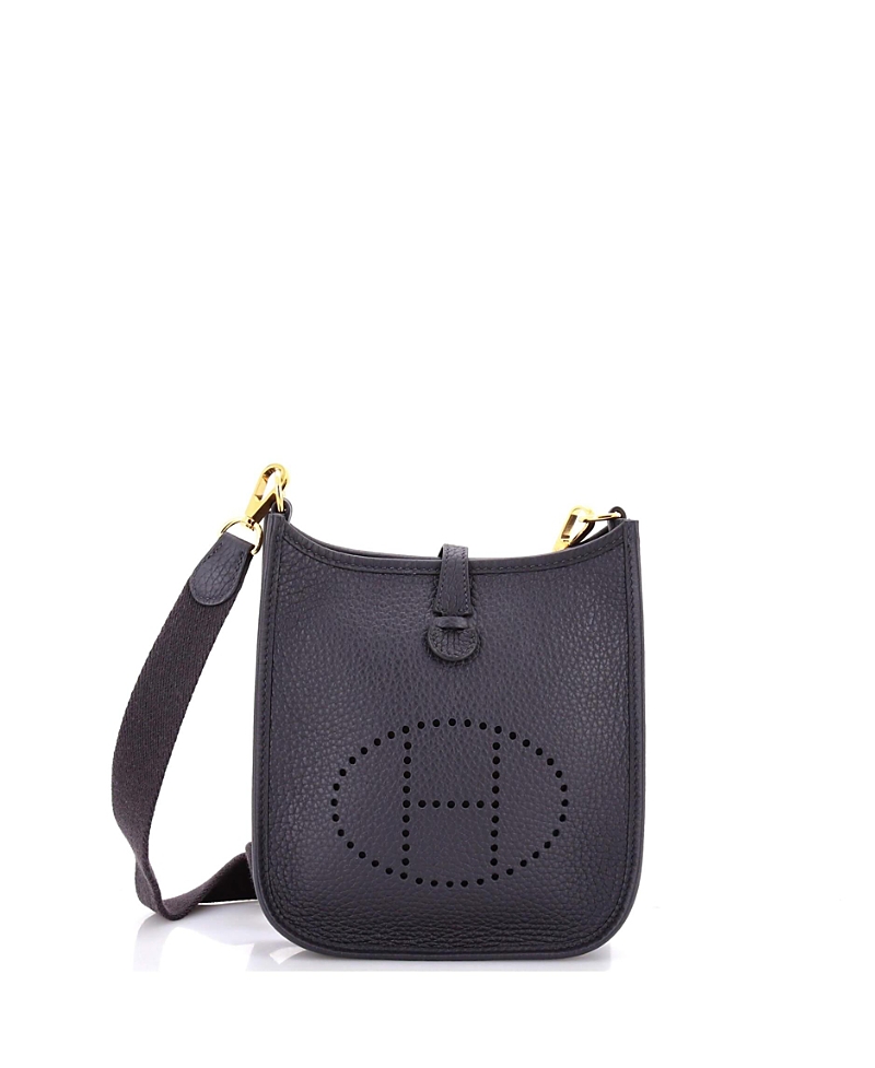 Pre-owned Pre-owned Hermes Hermes Tpm Evelyne Bag Gen Iii Clemence In Blue