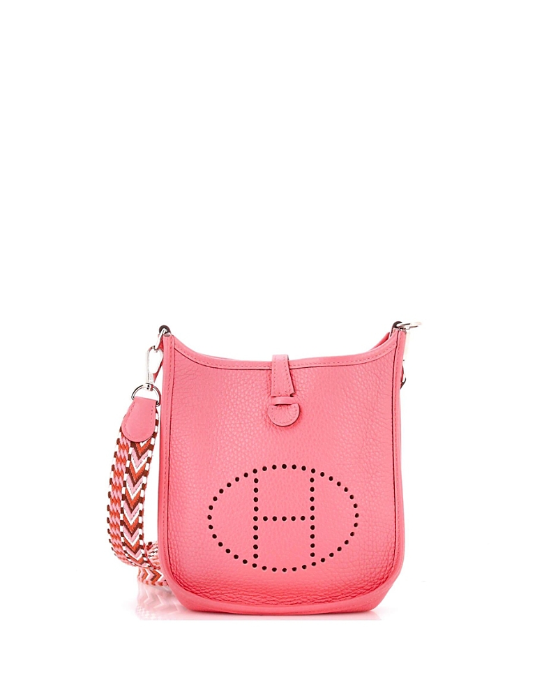 Pre-owned Pre-owned Hermes Hermes Tpm Evelyne Bag Gen Iii Clemence In Pink