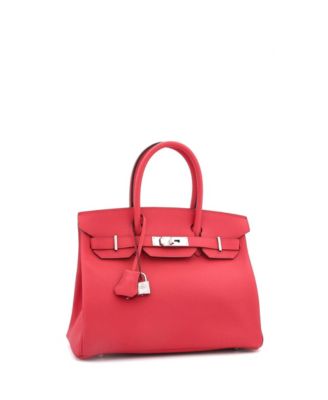  Birkin 30 Handbag Pink Epsom with Palladium Hardware