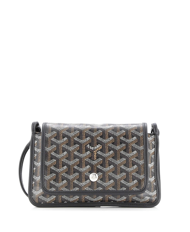 Pre-owned Pre-owned Goyard Goyard Plumet Clutch Wallet Coated Canvas In Black