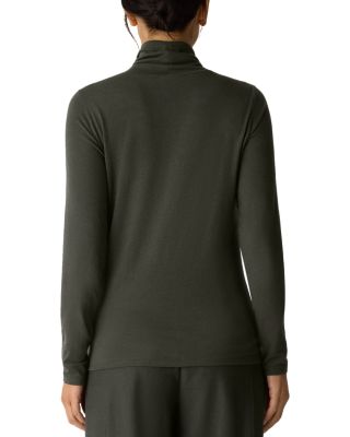 M&eacute;lange Turtleneck Top