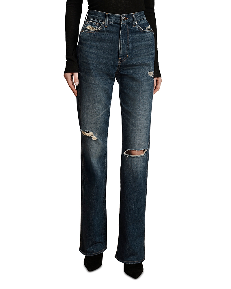 Veronica Beard Dylan High Rise Straight Jeans In City Lights