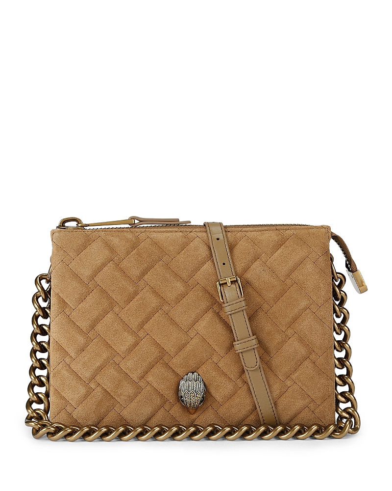 Kurt Geiger Kensington Puff Pouch Crossbody In Brown