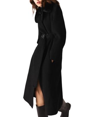 Double Faced Coat with Removable Collar