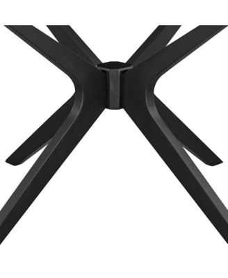  Crossroads Round Wood Coffee Table