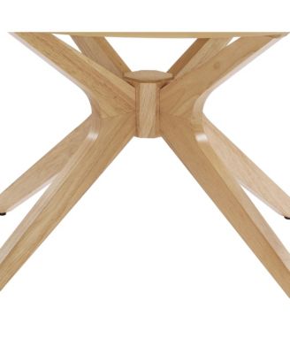  Crossroads Round Wood Coffee Table