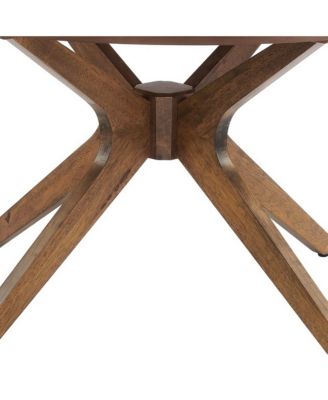  Crossroads Round Wood Coffee Table
