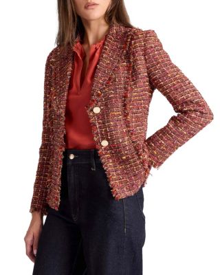 Trish Jacket with Fringe Detail in Luxury Tweed