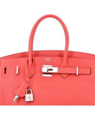 Birkin 30 Handbag Pink Epsom with Palladium Hardware
