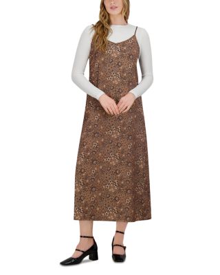 A Line Satin Slip Dress