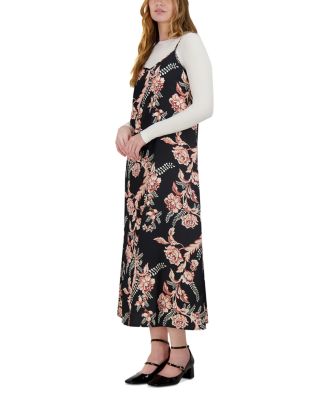 A Line Satin Slip Dress