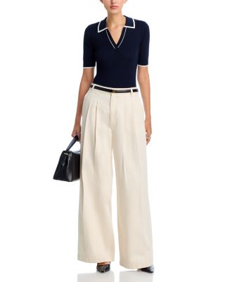 Elbow Sleeve Polo Top - Exclusive