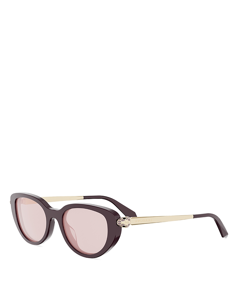 Bvlgari Serpenti Forever Oval Sunglasses, 50mm In Brown