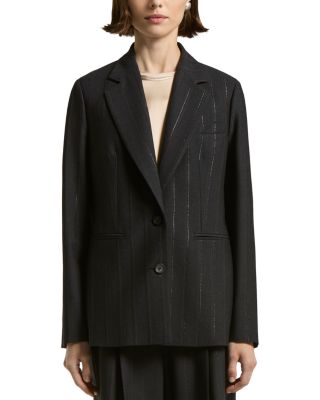 Pinstriped Blazer