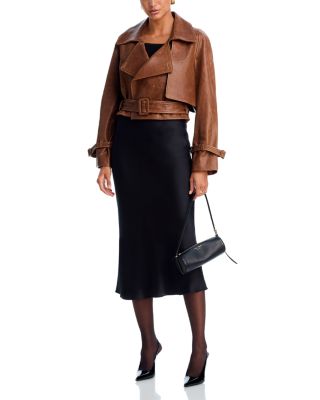 Hatti Leather Crop Jacket